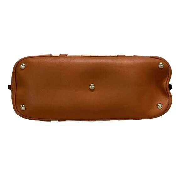 GUCCI Nice/GG Plus GG Supreme Orange Cream PVC Leather Handbag 329-080925 - Picture 5 of 14